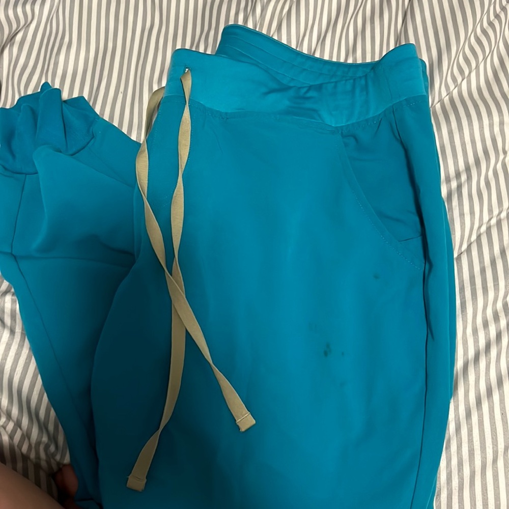 Teal Zamora joggers. Has pen marks. Price reflects that. Xl petites